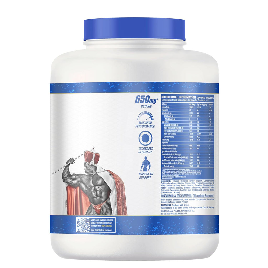 Ronnie Coleman Signature Series Pro-Antium Whey Protein, Double Chocolate (52 Servings, 2.27kg / 5lbs) | Supreme Multifaceted Protein Complex