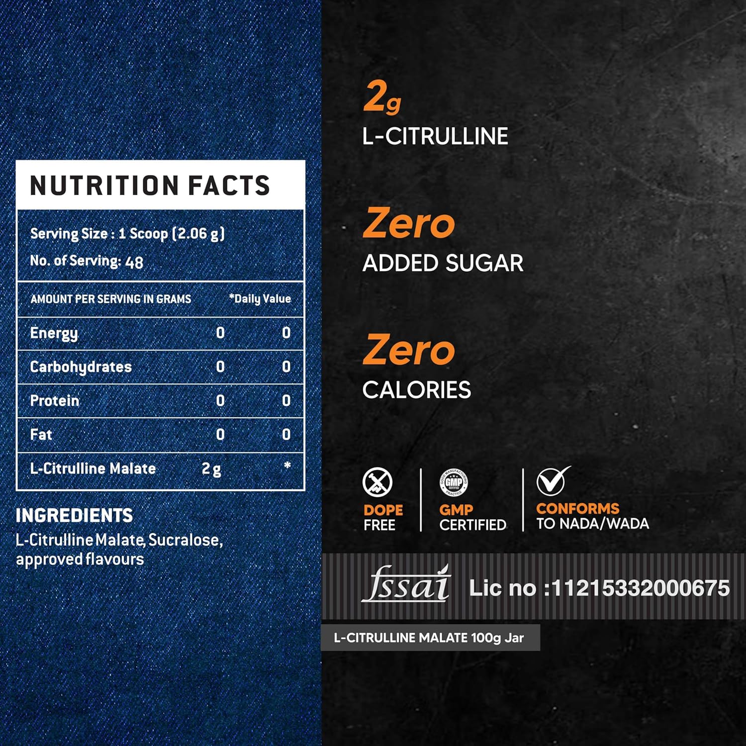 AS-IT-IS ATOM L Citrulline Malate 2:1-100gms | 48 servings | 0 Sugar | Improves Tolerance to High-Intensity Exercise | Builds Stamina | Mint mojito Flavour