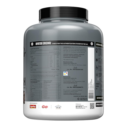 avvatar ISORICH WHEY PROTEIN | 2Kg | Belgian Chocolate Flavour | 28g Protein | 57 Servings | Isolate