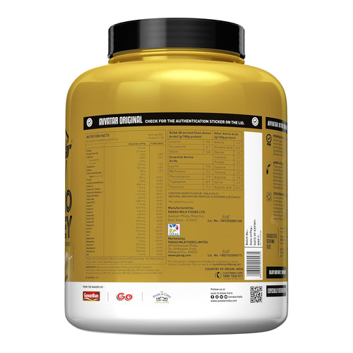 avvatar NITRO ISO WHEY | 2Kg | Malai Kulfi | 28.5g Protein | 50 Servings | 2.8g Creatine Monohydrate| Ultimate muscle building formula, increase strength & exercise performance