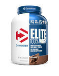 Dymatize Nutrition Elite 100% Whey Protein | Muscle Recovery | 25g Protein, 5.5g BCAA | Fast-Absorbing Protein | Gluten-Free | Blend with BCAAs & Glutamine | Rich Chocolate | 5 Lbs