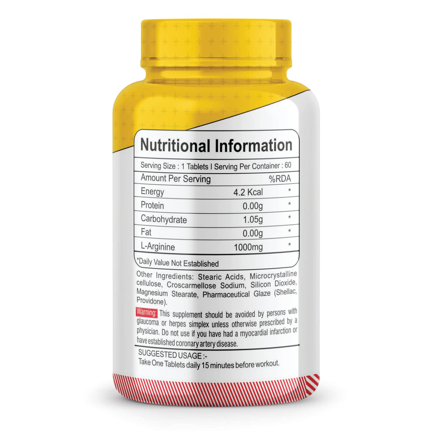 M B Muscle Builder's HEALTH Supplement- (L-Arginine) Tablet