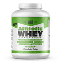 MB Muscle Builder 100% Pure Athletic Whey Protein Concentrate Supplement Powder with Added Digestive Enzymes (Chocolate Fudge, 4.4 lbs)