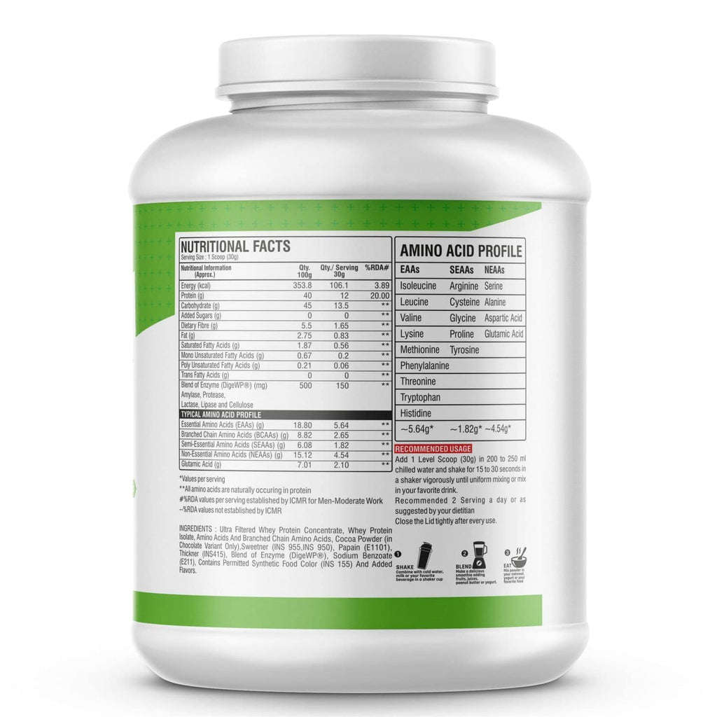 MB Muscle Builder 100% Pure Athletic Whey Protein Concentrate Supplement Powder with Added Digestive Enzymes (Chocolate Fudge, 4.4 lbs)