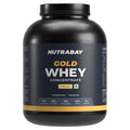 Nutrabay Gold Whey Protein Concentrate with Digestive Enzymes & Vitamin Minerals 25g Protein – Muscle Support & Recovery – 2kg, Mango | Trustified Certified Authentic