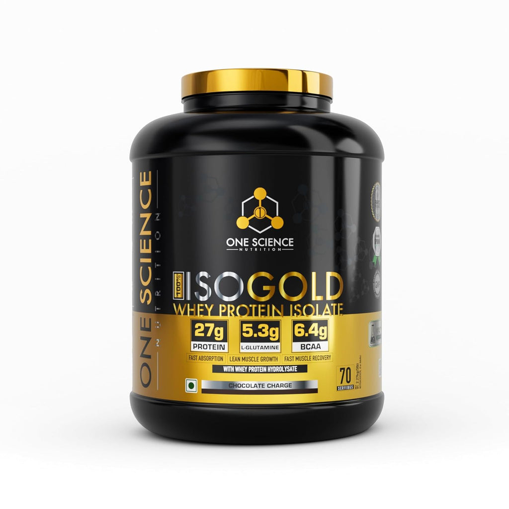 One Science Nutrition IsoGold Whey Protien Isolate, 2.27kg, Cafe Mocha