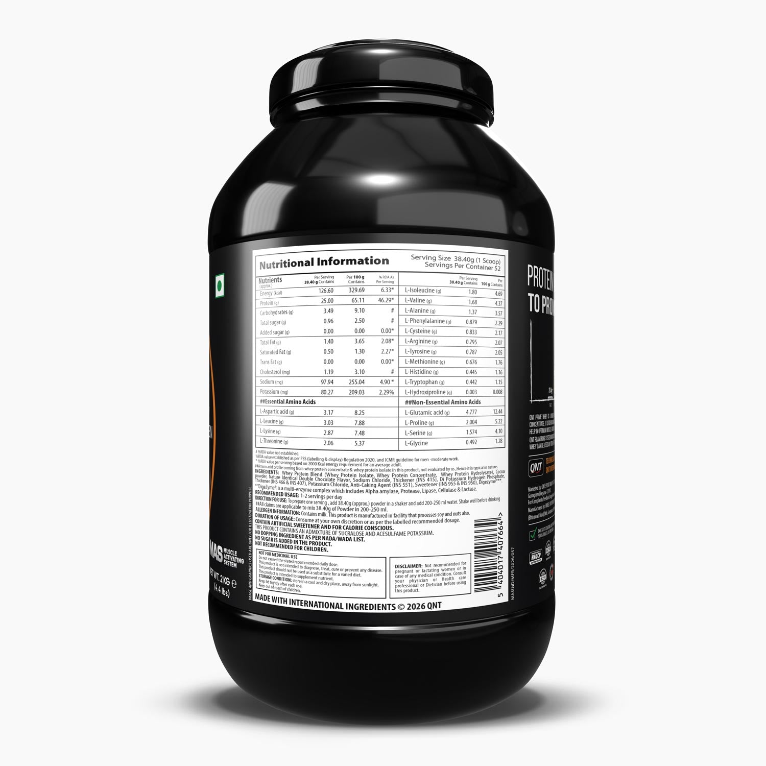 PRIME WHEY TRIPLE BLEND ISOLATE PROTEIN DOUBLE CHOCOLATE, 2 KG
