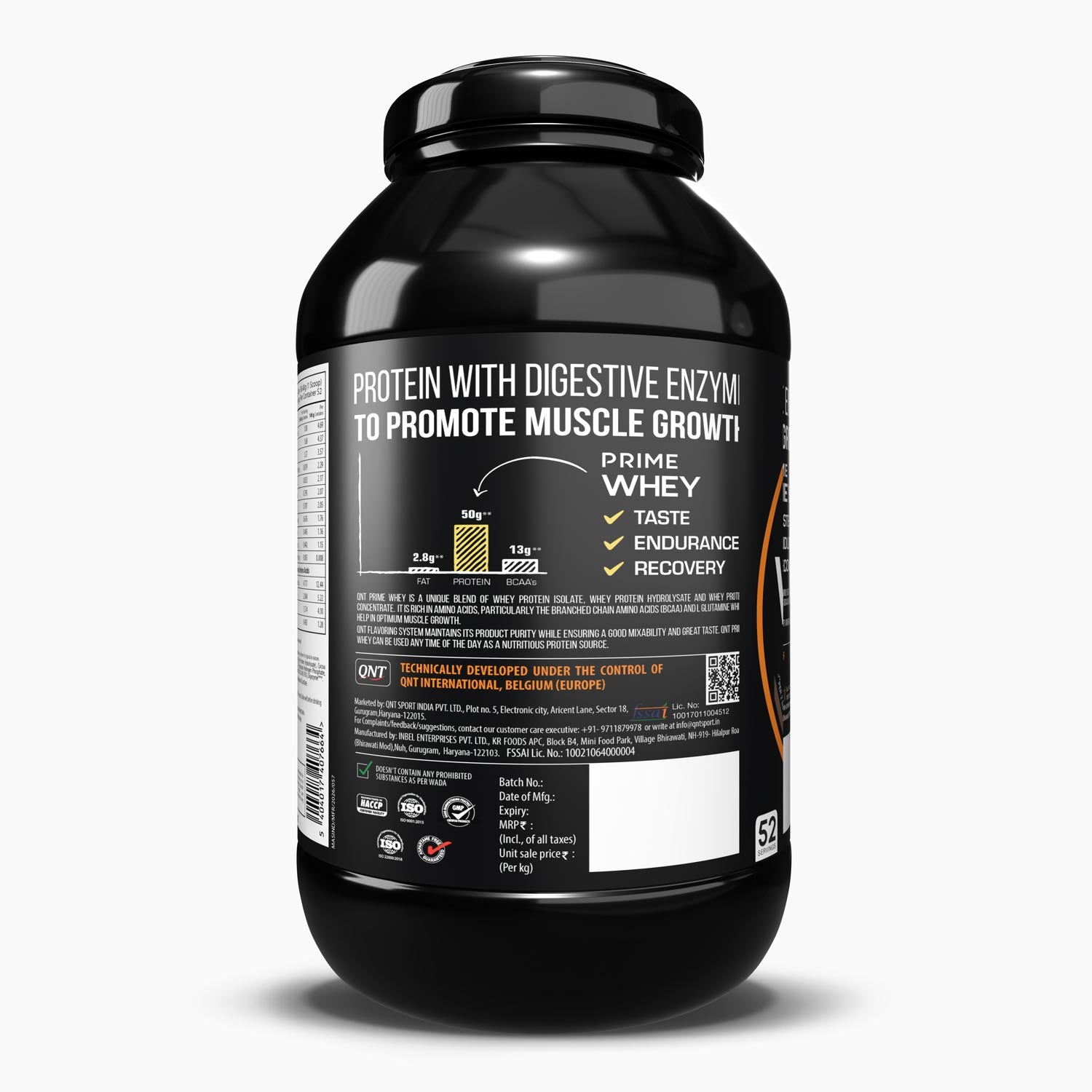 PRIME WHEY TRIPLE BLEND ISOLATE PROTEIN DOUBLE CHOCOLATE, 2 KG