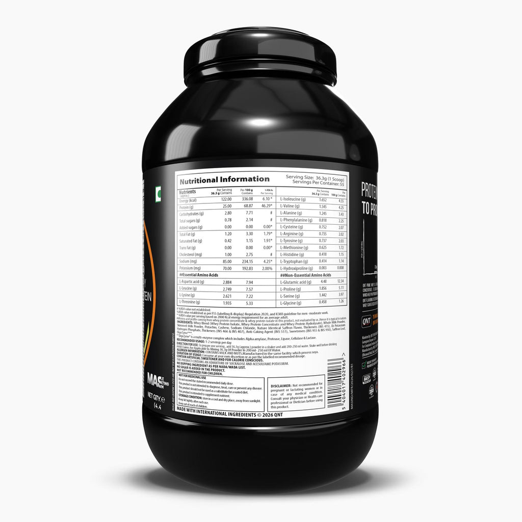 PRIME WHEY TRIPLE BLEND ISOLATE PROTEIN | KESAR KAJU PISTA, 2 KG