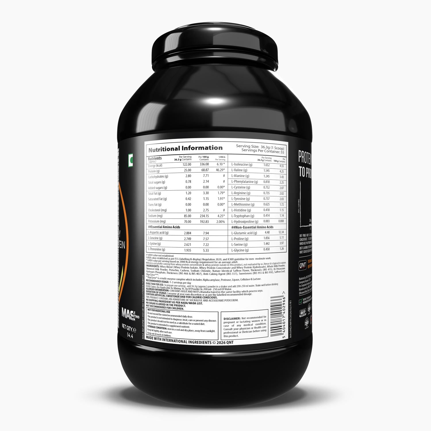 PRIME WHEY TRIPLE BLEND ISOLATE PROTEIN | KESAR KAJU PISTA, 2 KG