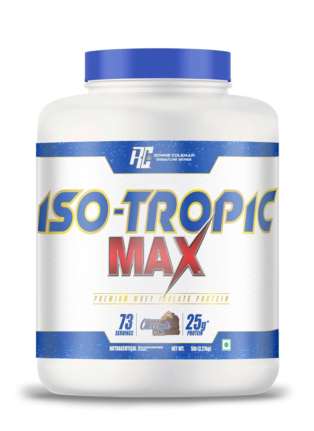 Ronnie Coleman Signature Series Iso-Tropic Max, German Chocolate Cake (73 Servings, 2.27kg / 5lbs) | Premium Whey Isolate Protein Powder