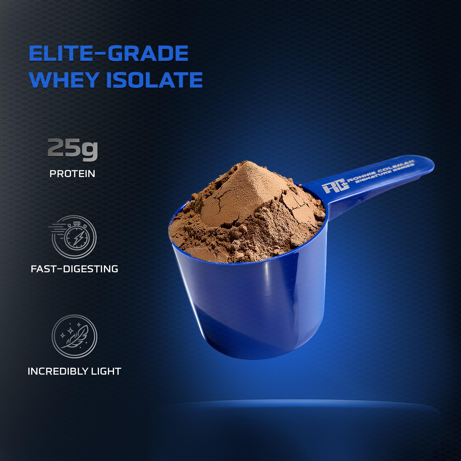 Ronnie Coleman Signature Series Iso-Tropic Max, German Chocolate Cake (73 Servings, 2.27kg / 5lbs) | Premium Whey Isolate Protein Powder